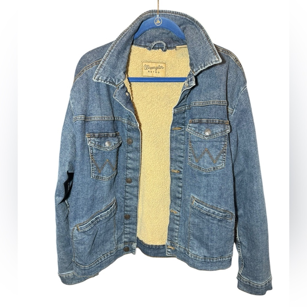 Vintage Wrangler Retro Denim Jacket Size Large